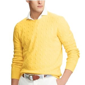 Polo by Ralph Lauren Yellow Crewneck Sweater